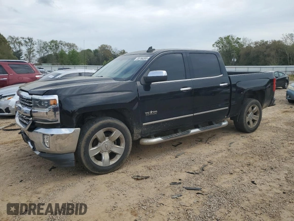 2017 Chevrolet Silverado 1500 LTZ with VIN 3GCPCSECXHG315030, listed as a Copart auction lot 50766385 with 127,349 mi miles and Salvage Title. Bid and sale history available at DreamBid. Image 1.