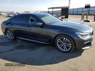 2016 BMW 7 Series 750i with VIN WBA7F0C57GGL99332, listed as a Copart auction lot 56144533 with 95,626 mi miles. Bid and sale history available at carsss.com. Image 4.