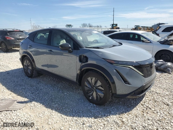 2023 Nissan ARIYA EVOLVE+ with VIN JN1DF0BB8PM710588, listed as a Copart auction lot 45968105 with 10,295 mi miles and Salvage Title. Bid and sale history available at carsss.com. Image 4.