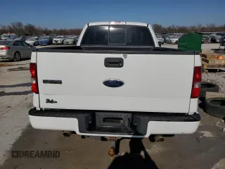 2008 Ford F-150 XL with VIN 1FTRF12W68KE15062, listed as a Copart auction lot 48682365 with 141,789 mi miles and Salvage title. Bid and sale history available at DreamBid. Image 6.