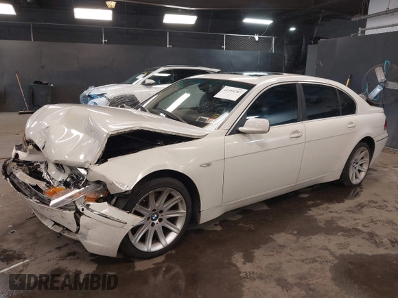 2003 BMW 7 Series 745Li with VIN WBAGN63463DR08268, listed as a IAAI auction lot 41355287 with 210,333 mi miles and . Bid and sale history available at DreamBid. Image 18.