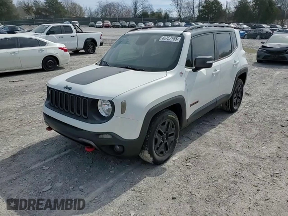 2018 Jeep Renegade Trailhawk with VIN ZACCJBCB6JPG95244, listed as a Copart auction lot 49767165 with 93,526 mi miles and Salvage Title. Bid and sale history available at carsss.com. Image 12.