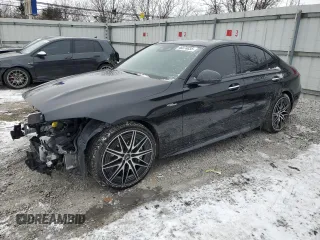 2023 Mercedes-Benz C 43 AMG z VIN W1KAF8HB9PR126036, wystawiony jako Copart lot #46074835 z przebiegiem 12 163 mil mil oraz Szkoda całkowita • Salvage title. Historia ofert i sprzedaży dostępna na DreamBid. Obrazek 1.
