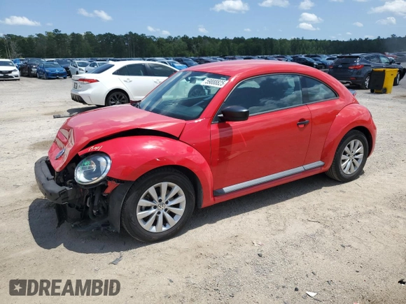 2018 Volkswagen Beetle S with VIN 3VWFD7AT7JM711691, listed as a Copart auction lot 59888825 with 69,283 mi miles and Salvage title. Bid and sale history available at DreamBid. Image 1.