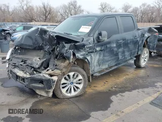 2018 Ford F-150 XL with VIN 1FTEW1EP6JKF10214, listed as a IAAI auction lot 41528410 with 52,244 mi miles and . Bid and sale history available at carsss.com. Image 17.