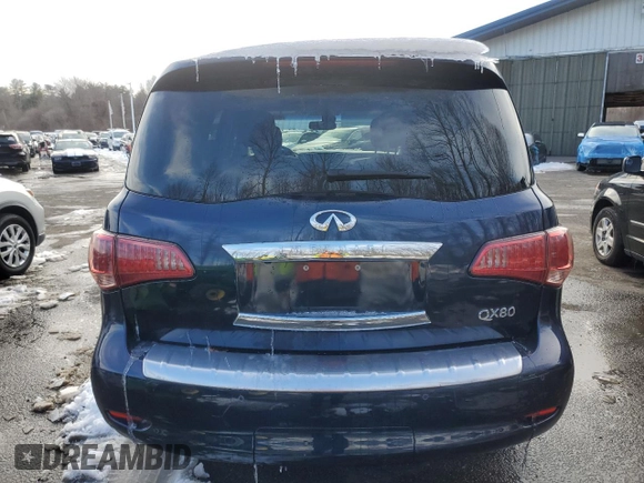2017 Infiniti QX80 Signature Edition with VIN JN8AZ2NE2H9154280, listed as a Copart auction lot 45963185 with 91,702 mi miles and Clean Title. Bid and sale history available at carsss.com. Image 6.