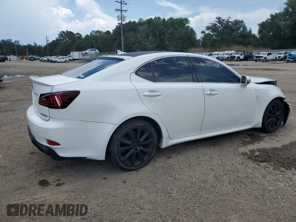 2011 Lexus IS 250 with VIN JTHBF5C20B5136540, listed as a Copart auction lot 63592465 with 141,137 mi miles and Salvage title. Bid and sale history available at DreamBid. Image 3.