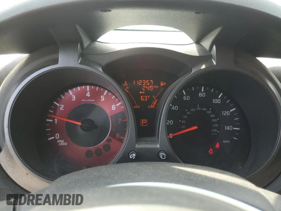 2014 Nissan Juke SL with VIN JN8AF5MV9ET366412, listed as a Copart auction lot 48755425 with 112,357 mi miles and Non Repairable. Bid and sale history available at carsss.com. Image 9.
