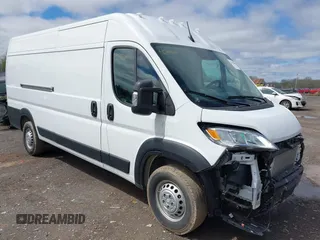 2025 Ram ProMaster Cargo Tradesman with VIN 3C6MRVJG3SE504821, listed as a IAAI auction lot 42150693 with 10,828 mi miles and . Bid and sale history available at DreamBid. Image 1.