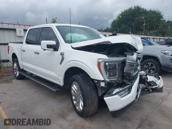2021 Ford F-150 XL with VIN 1FTFW1E8XMFA69505, listed as a IAAI auction lot 42446323 with 58,214 mi miles and . Bid and sale history available at DreamBid. Image 1.
