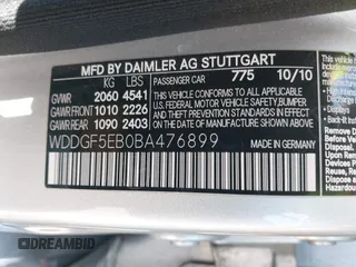 2011 Mercedes-Benz C 300 Sport с VIN WDDGF5EB0BA476899, выставлен на аукционе IAAI как лот 42192386 с пробегом 164 550 миль миль и . История ставок и продаж доступна на DreamBid. Изображение 9.