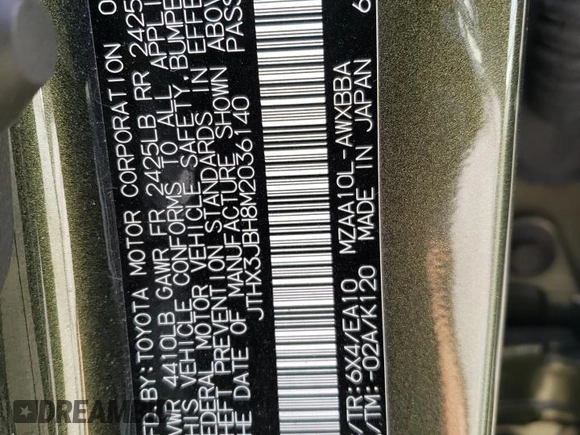 2021 Lexus UX 200 with VIN JTHX3JBH8M2036140, listed as a Copart auction lot 70534384 with 9,872 mi miles and Salvage title. Bid and sale history available at DreamBid. Image 16.