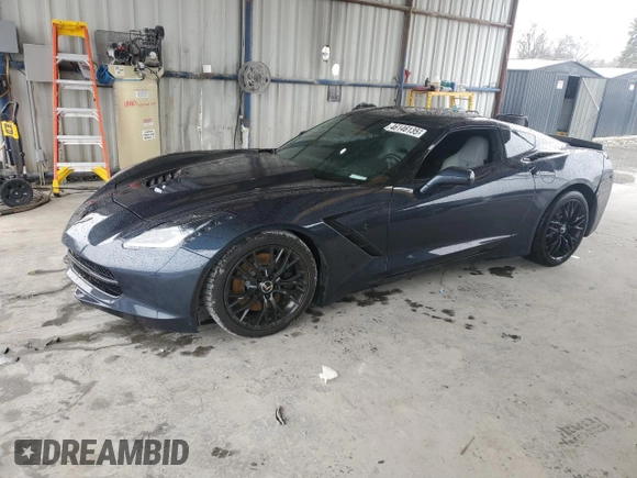 2015 Chevrolet Corvette Z51 2LT with VIN 1G1YK2D70F5110227, listed as a Copart auction lot 46146135 with 52,166 mi miles and Salvage title. Bid and sale history available at DreamBid. Image 1.