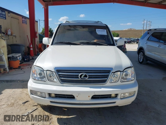 2003 Lexus LX 470 with VIN JTJHT00WX33523623, listed as a IAAI auction lot 42028889 with 317,700 mi miles and . Bid and sale history available at DreamBid. Image 12.