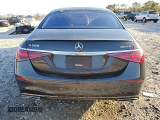 2023 Mercedes-Benz S 580 with VIN W1K6G7GB3PA203111, listed as a Copart auction lot 46899145 with 10,445 mi miles and Salvage Title. Bid and sale history available at DreamBid. Image 6.