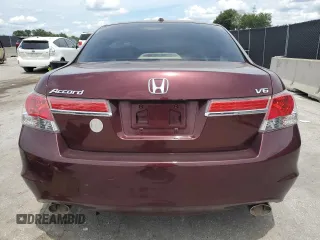 2011 Honda Accord EX-L with VIN 1HGCP3F86BA013180, listed as a Copart auction lot 64095235 with 124,742 mi miles and Salvage title. Bid and sale history available at DreamBid. Image 6.