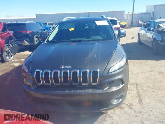 2018 Jeep Cherokee Latitude Plus with VIN 1C4PJLLB8JD597029, listed as a IAAI auction lot 41474803 with 84,435 mi miles. Bid and sale history available at carsss.com. Image 12.
