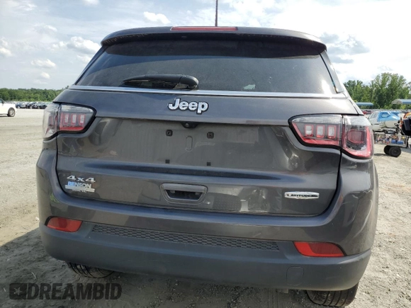 2022 Jeep Compass Latitude Lux with VIN 3C4NJDFB7NT133447, listed as a Copart auction lot 60319595 with Not provided miles and Salvage title. Bid and sale history available at DreamBid. Image 6.
