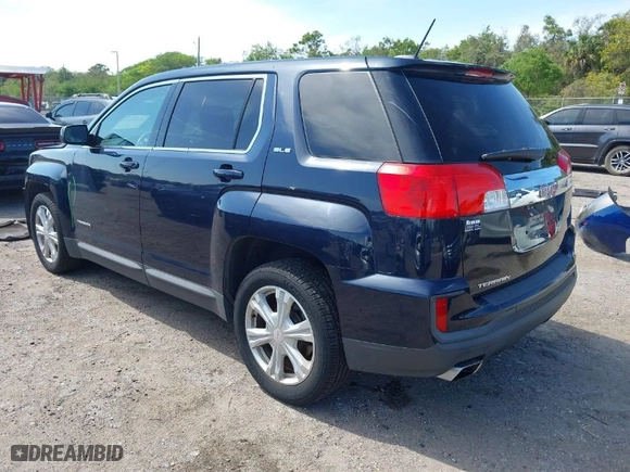 2017 GMC Terrain SLE with VIN 2GKALMEK7H6118728, listed as a IAAI auction lot 41938153 with 45,569 mi miles. Bid and sale history available at carsss.com. Image 3.