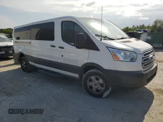 2017 Ford Transit XL with VIN 1FBZX2YM8HKA63177, listed as a Copart auction lot 54858195 with 123,403 mi miles and Salvage Title. Bid and sale history available at DreamBid. Image 4.