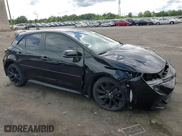 2021 Toyota Corolla Hatchback SE with VIN JTND4MBE8M3110672, listed as a Copart auction lot 64166344 with 50,325 mi miles and Salvage Title. Bid and sale history available at carsss.com. Image 12.