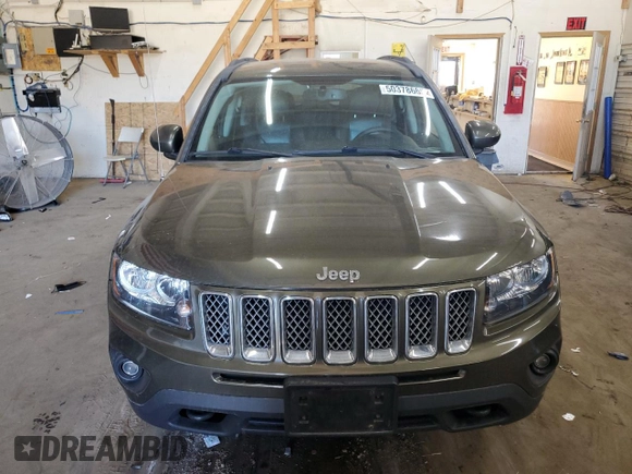 2015 Jeep Compass Latitude with VIN 1C4NJDEB0FD244544, listed as a Copart auction lot 50378665 with 72,924 mi miles and Salvage Title. Bid and sale history available at carsss.com. Image 5.