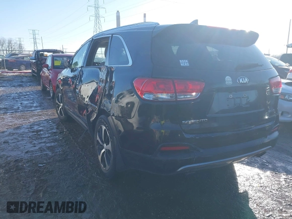 2018 Kia Sorento EX with VIN 5XYPHDA51JG362908, listed as a IAAI auction lot 41447663 with 113,182 mi miles and . Bid and sale history available at carsss.com. Image 3.