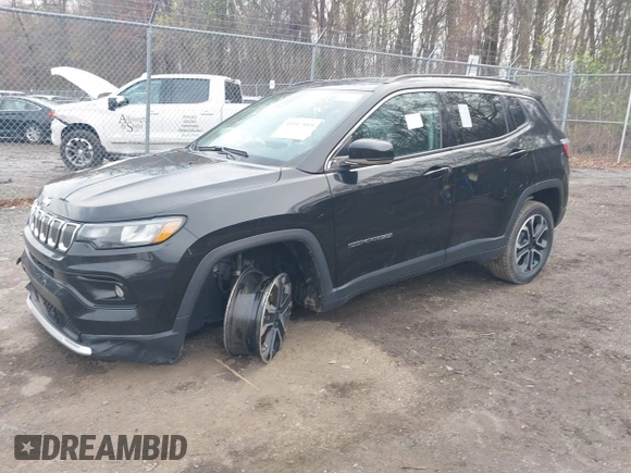 2022 Jeep Compass High Altitude with VIN 3C4NJDCB1NT108788, listed as a IAAI auction lot 41917869 with 77,359 mi miles and . Bid and sale history available at DreamBid. Image 20.