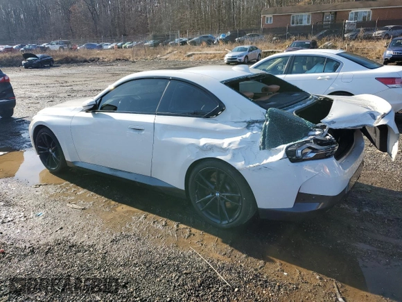 2022 BMW 2 Series 230i with VIN 3MW23CM00N8C58220, listed as a Copart auction lot 44397495 with 35,499 mi miles and Salvage Title. Bid and sale history available at carsss.com. Image 2.