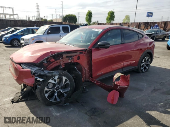 2024 Ford Mustang Mach-E Select with VIN 3FMTK1R44RMA21975, listed as a Copart auction lot 52915565 with 14,969 mi miles and Salvage title. Bid and sale history available at DreamBid. Image 1.
