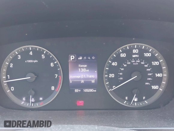 2017 Hyundai Sonata 2.4L with VIN 5NPE24AF2HH487503, listed as a IAAI auction lot 42029788 with 165,280 mi miles and . Bid and sale history available at carsss.com. Image 7.