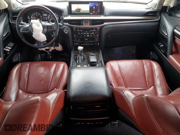 2017 Lexus LX with VIN JTJHY7AX7H4247677, listed as a Copart auction lot 80441714 with 76,656 mi miles and Salvage Title. Bid and sale history available at carsss.com. Image 8.