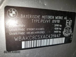 2010 BMW 7 Series 750Li xDrive z VIN WBAKC8C5XAC431447, wystawiony jako Copart lot #81781184 z przebiegiem 241 753 mil mil oraz Czysty tytuł • Clean title. Historia ofert i sprzedaży dostępna na DreamBid. Obrazek 12.