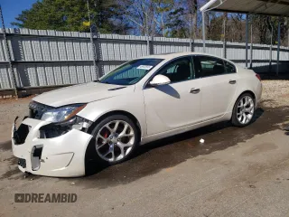 2013 Buick Regal GS with VIN 2G4GV5GV8D9236367, listed as a Copart auction lot 46935555 with 131,863 mi miles and Salvage Title. Bid and sale history available at carsss.com. Image 1.