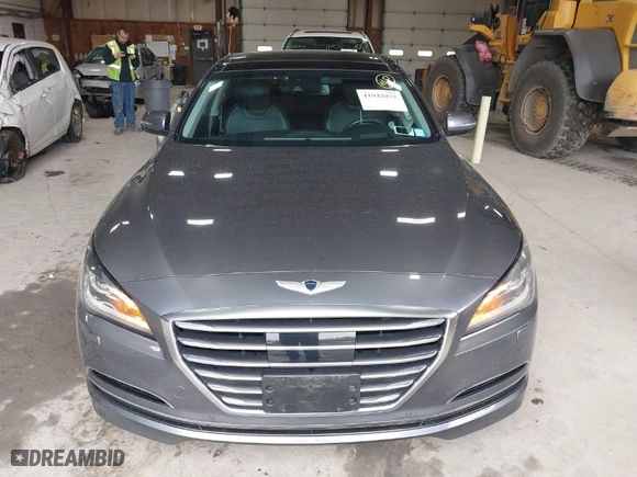 2015 Hyundai Genesis 3.8L with VIN KMHGN4JE7FU021717, listed as a IAAI auction lot 41942072 with 38,065 mi miles. Bid and sale history available at carsss.com. Image 12.