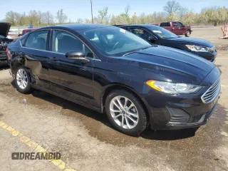 2020 Ford Fusion SE with VIN 3FA6P0HD9LR165245, listed as a Copart auction lot 54860845 with 33,319 mi miles and Non repairable. Bid and sale history available at DreamBid. Image 4.