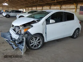 2014 Toyota Yaris L z VIN JTDKTUD34ED582910, wystawiony jako Copart lot #59935425 z przebiegiem Nie podano mil oraz Szkoda całkowita • Salvage title. Historia ofert i sprzedaży dostępna na DreamBid. Obrazek 1.