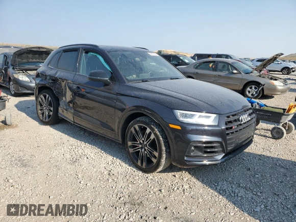 2020 Audi SQ5 Premium Plus with VIN WA1B4AFY7L2075541, listed as a Copart auction lot 64993524 with 28,372 mi miles and Salvage Title. Bid and sale history available at DreamBid. Image 4.