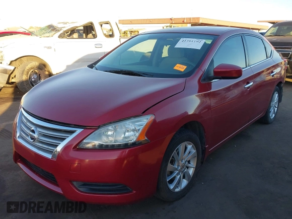 2014 Nissan Sentra S with VIN 3N1AB7AP6EY332589, listed as a IAAI auction lot 41391192 with 85,920 mi miles and . Bid and sale history available at DreamBid. Image 18.