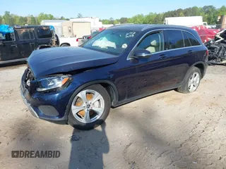 2018 Mercedes-Benz GLC with VIN WDC0G4JB2JV106712, listed as a IAAI auction lot 42067883 with 83,306 mi miles. Bid and sale history available at carsss.com. Image 2.