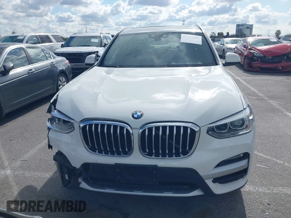 2021 BMW X3 sDrive30i with VIN 5UXTY3C01M9H12586, listed as a IAAI auction lot 42131082 with 44,206 mi miles. Bid and sale history available at carsss.com. Image 12.
