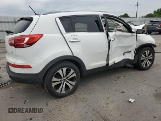 2013 Kia Sportage EX with VIN KNDPCCA29D7539463, listed as a Copart auction lot 58605095 with 143,533 mi miles and Salvage title. Bid and sale history available at DreamBid. Image 3.