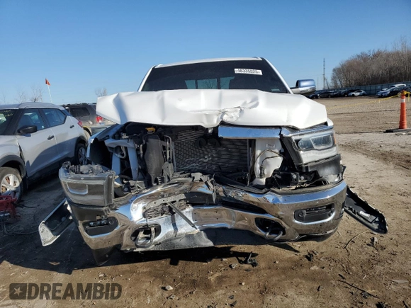2023 Ram 1500 Laramie with VIN 1C6SRFJT3PN512320, listed as a Copart auction lot 48335525 with 24,075 mi miles and Salvage title. Bid and sale history available at DreamBid. Image 5.