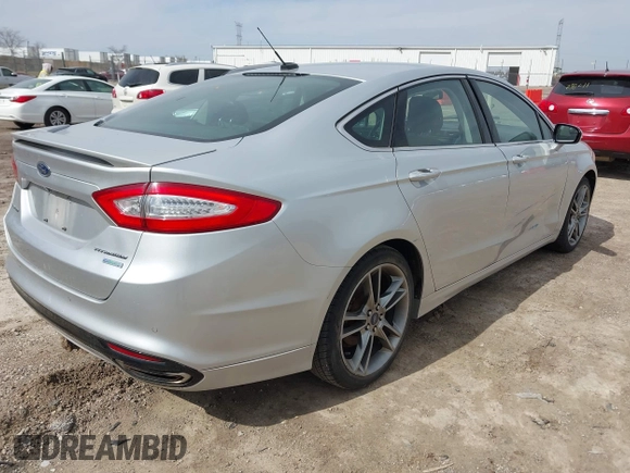 2014 Ford Fusion Titanium with VIN 3FA6P0K93ER163045, listed as a IAAI auction lot 42023862 with 171,543 mi miles. Bid and sale history available at carsss.com. Image 4.
