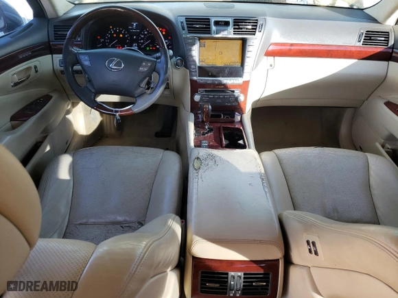 2011 Lexus LS 460 L with VIN JTHGL5EF0B5041863, listed as a Copart auction lot 80481934 with NaN miles and Salvage Title. Bid and sale history available at carsss.com. Image 8.