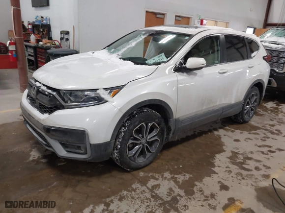 2022 Honda CR-V EX with VIN 5J6RW2H50NL003773, listed as a IAAI auction lot 41615243 with 43,818 mi miles. Bid and sale history available at carsss.com. Image 18.
