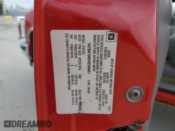 1997 GMC Sierra 1500 z VIN 1GTEK19R3VE545661, wystawiony jako Copart lot #50212975 z przebiegiem 2 827 591 mil mil oraz Czysty tytuł • Clean title. Historia ofert i sprzedaży dostępna na DreamBid. Obrazek 12.