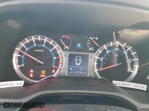 2015 Toyota 4Runner Limited with VIN JTEBU5JR0F5234976, listed as a Copart auction lot 51609475 with 120,785 mi miles and Salvage Title. Bid and sale history available at DreamBid. Image 9.