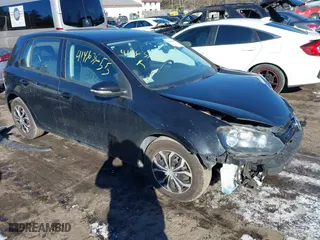 2010 Volkswagen Golf with VIN WVWDB7AJ2AW103057, listed as a IAAI auction lot 41463655 with 112,242 mi miles. Bid and sale history available at carsss.com. Image 1.