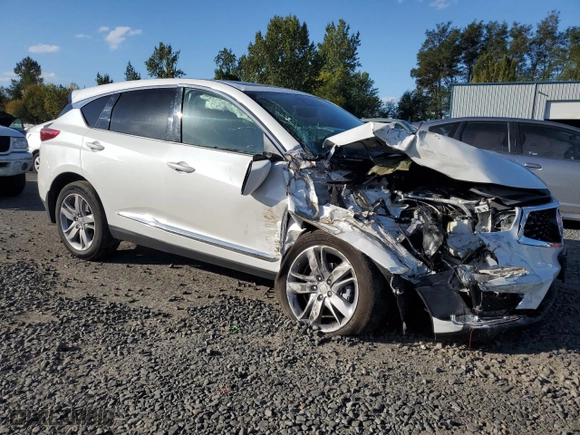 2020 Acura RDX w/Advance Pkg with VIN 5J8TC2H74LL008480, listed as a Copart auction lot 75440754 with 35,907 mi miles and Salvage Title. Bid and sale history available at carsss.com. Image 4.